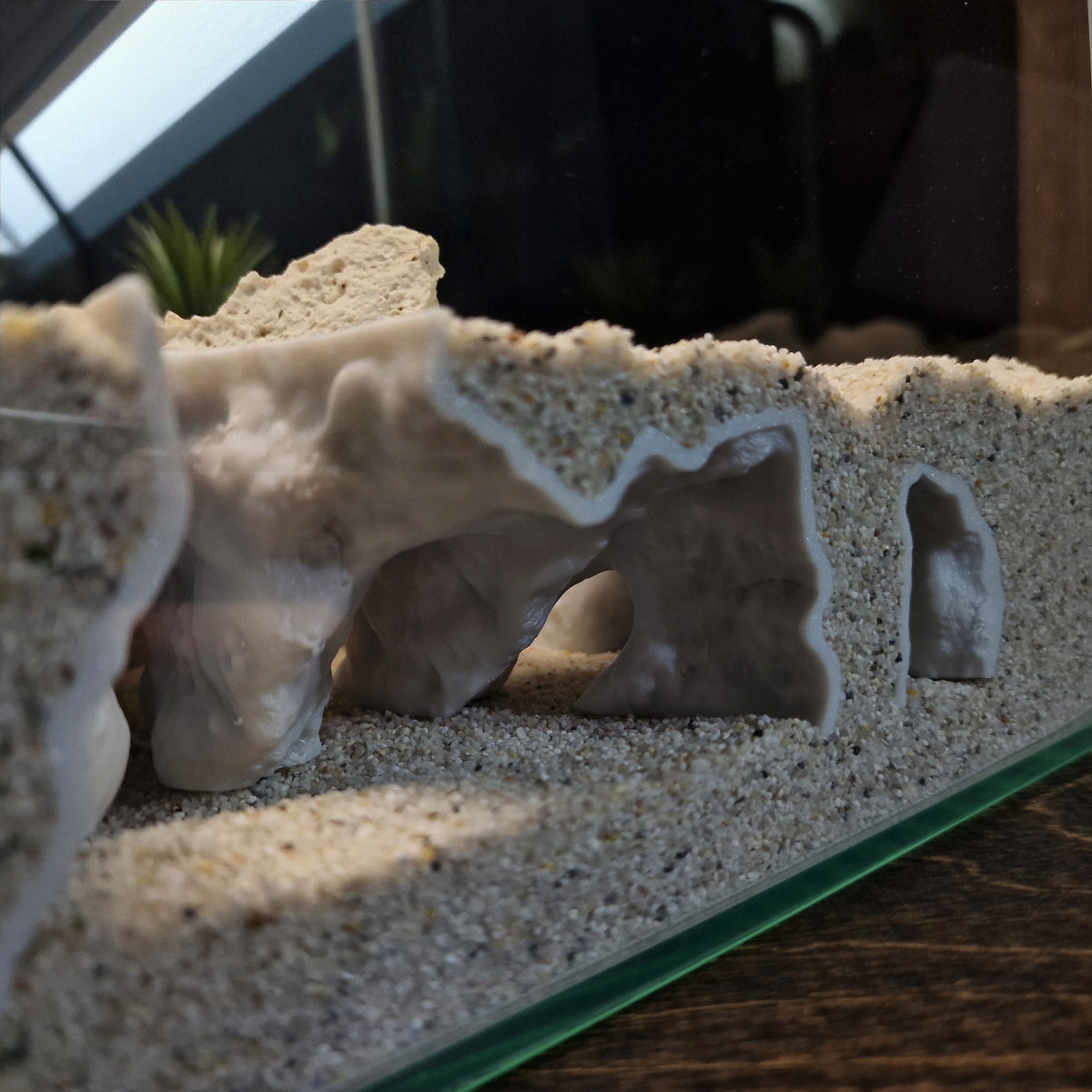 Dune Cove Aquarium Cave & Shrimp Shelter – 3D-Printed Fish Hide