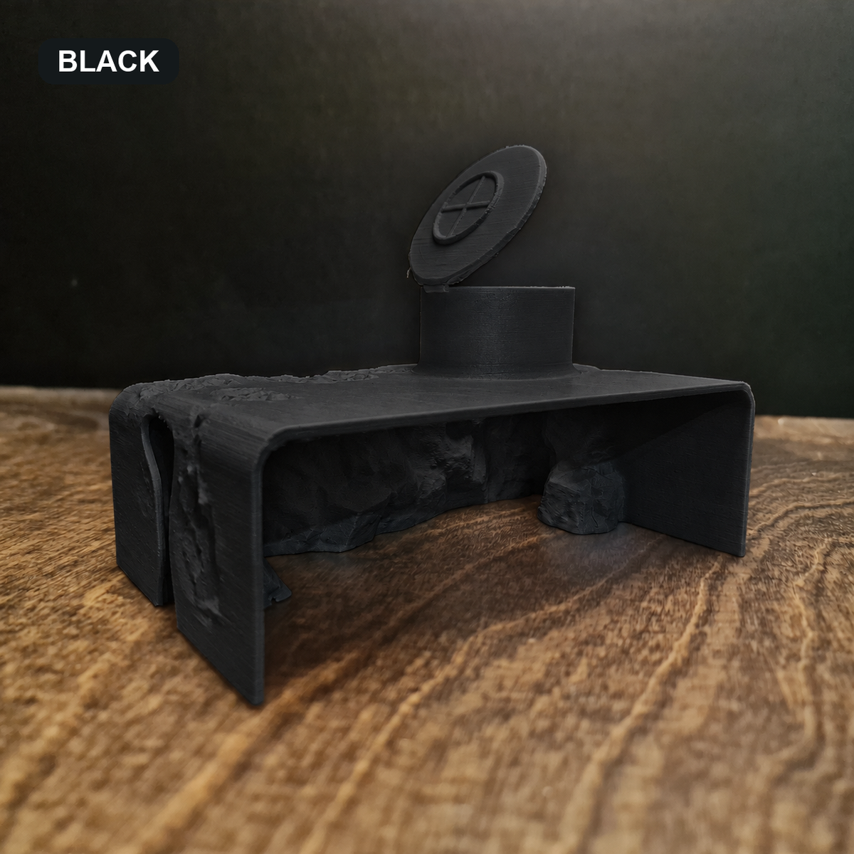 Bunker black finish