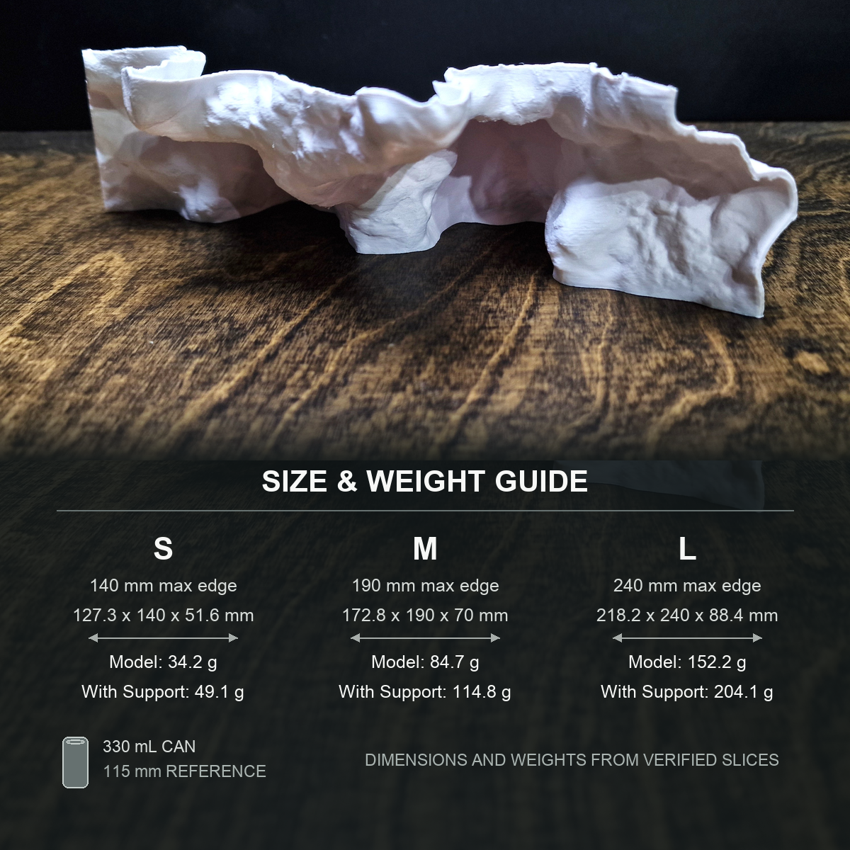 AquaVault Aquarium Cave — size weight guide