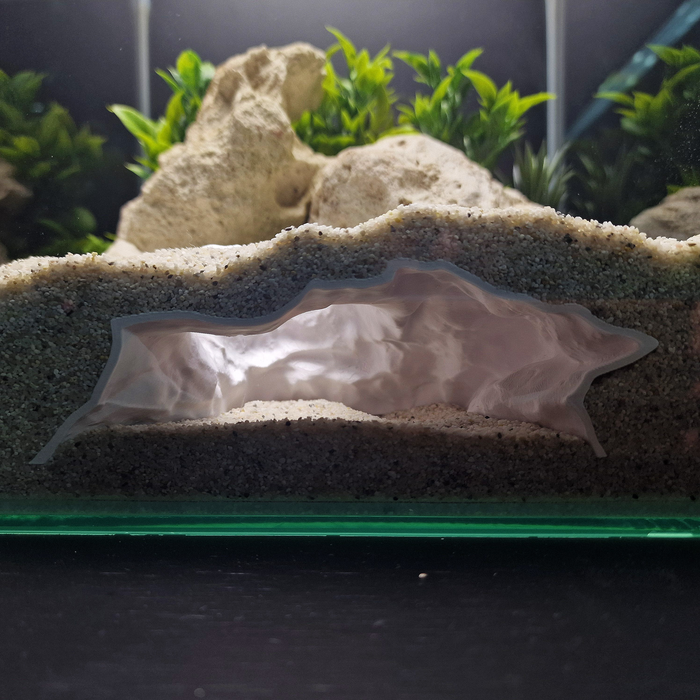 Aquaform Den aquarium habitat view 2