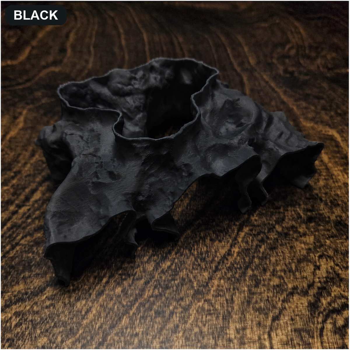 Catacomb Hollow Aquarium Cave & Aquascape Decor black
