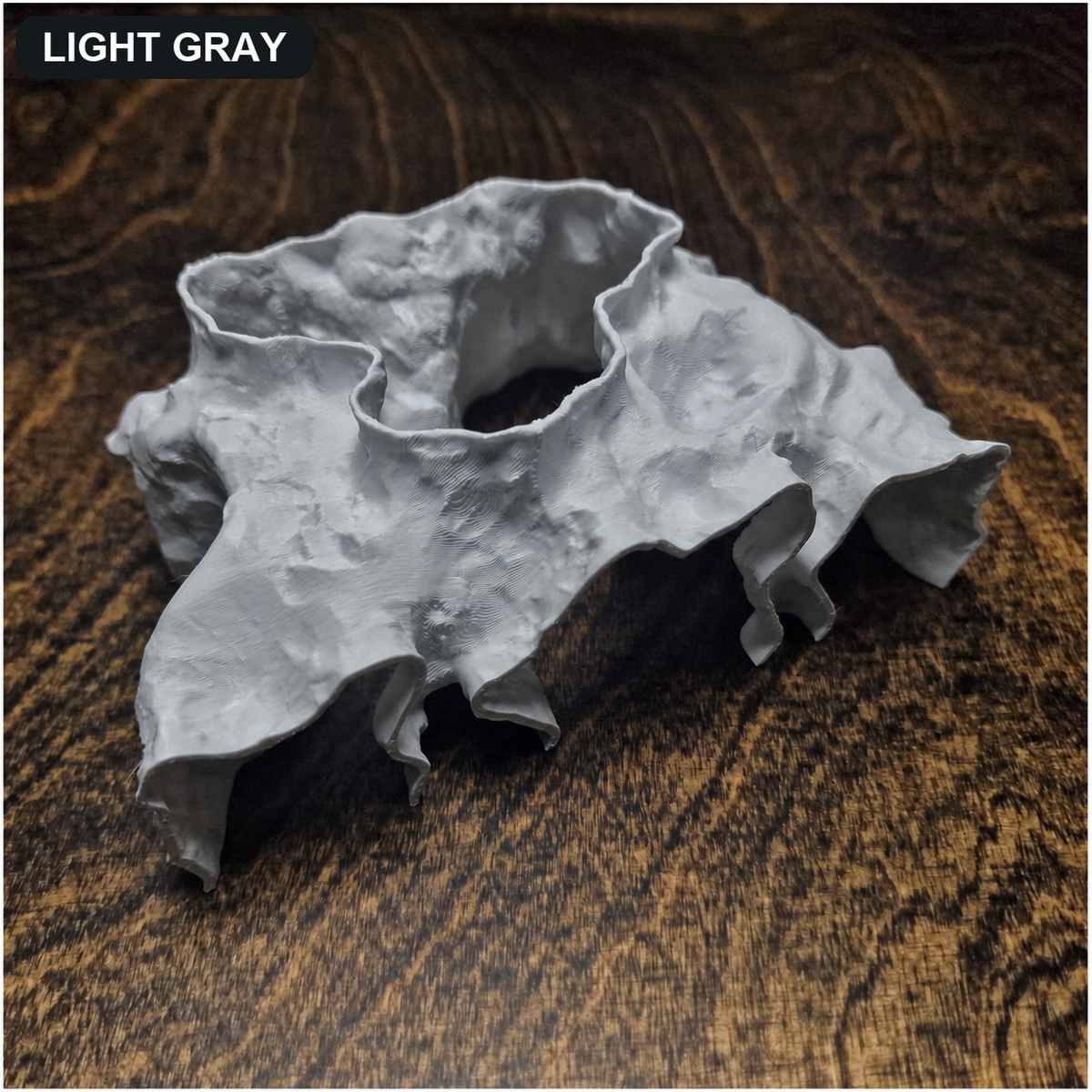 Catacomb Hollow Aquarium Cave & Aquascape Decor light gray