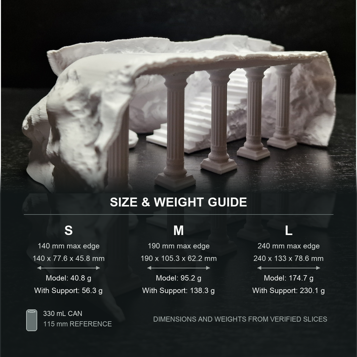 Cave 19 Aquarium Cave & Aquascape Decor size and weight guide