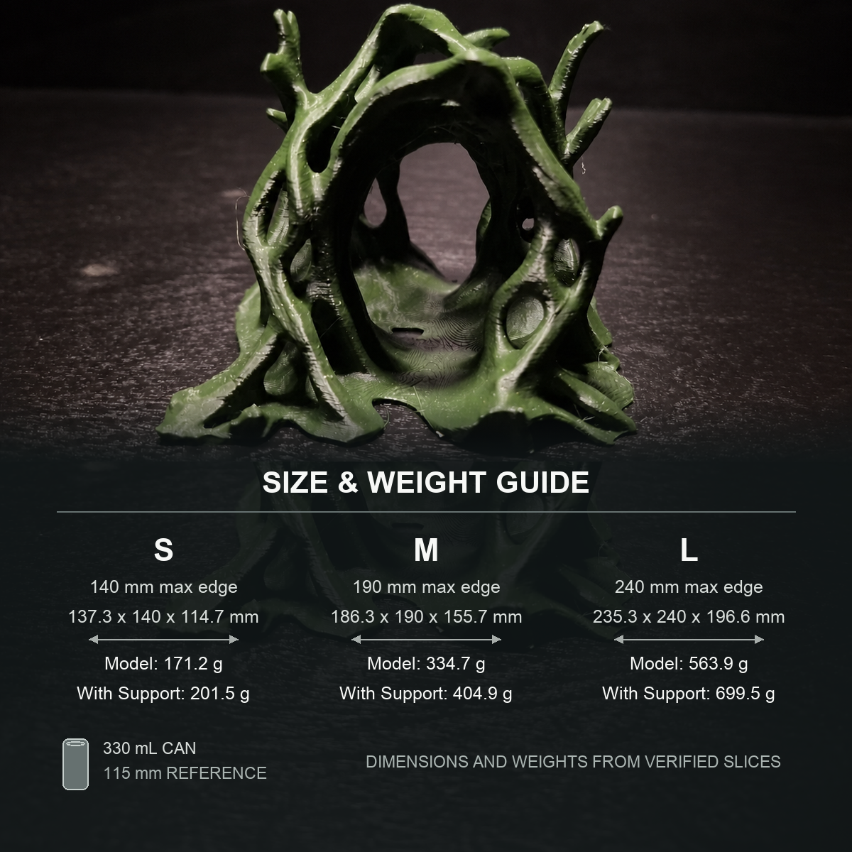 Cave 9 Aquarium Cave & Aquascape Decor size and weight guide