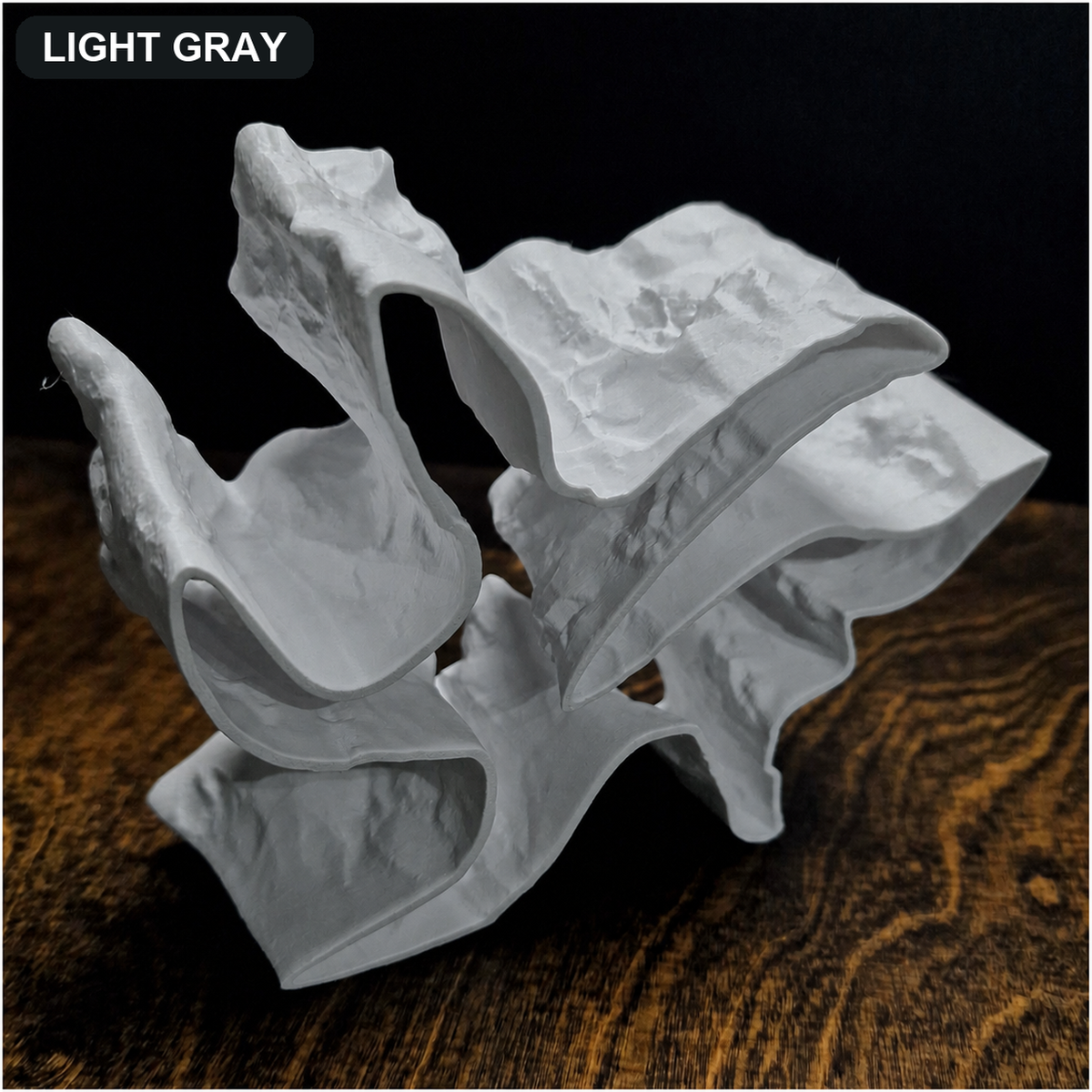 Current Divider Aquarium Cave & Aquascape Decor light gray