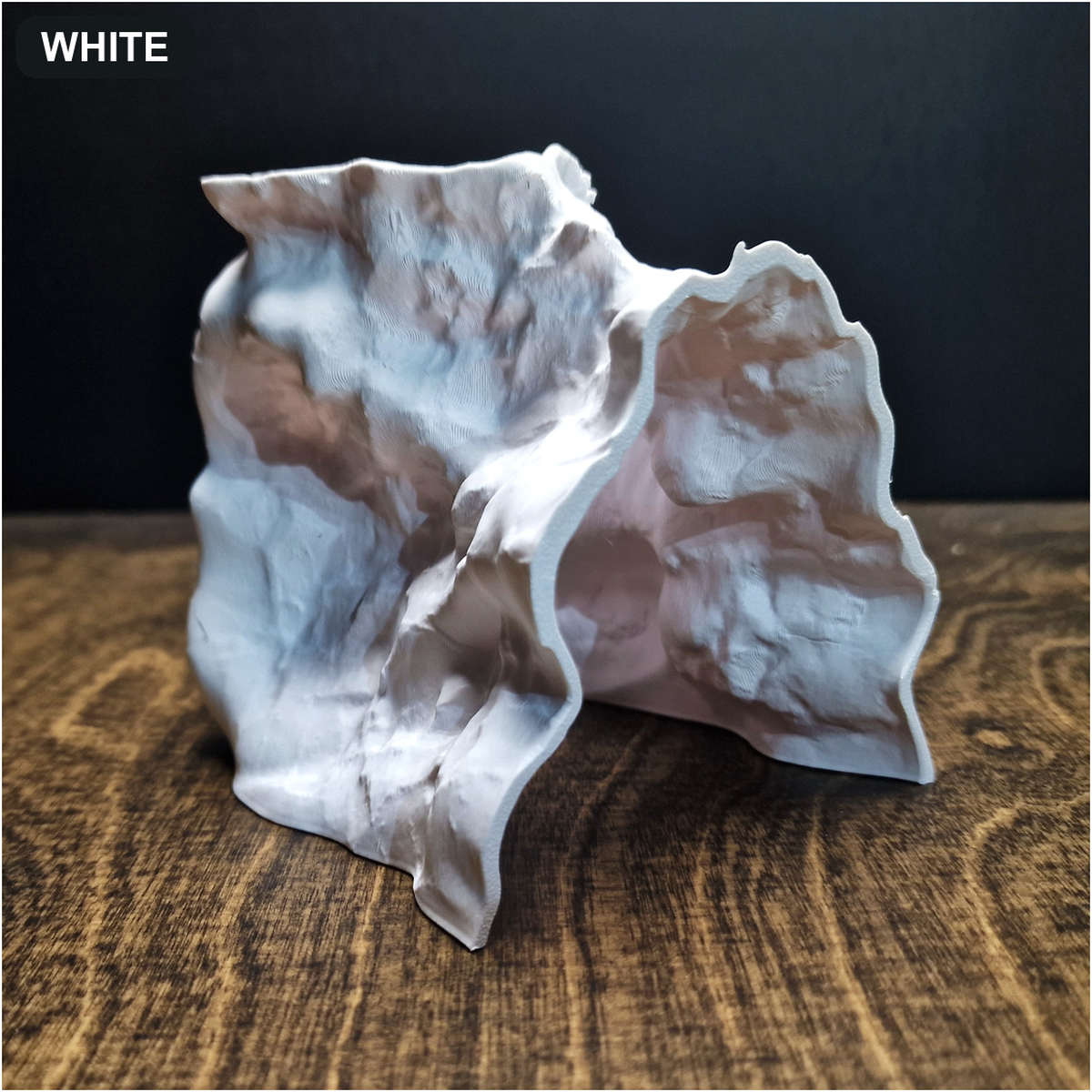 Rift Channel Aquarium Cave & Aquascape Decor white