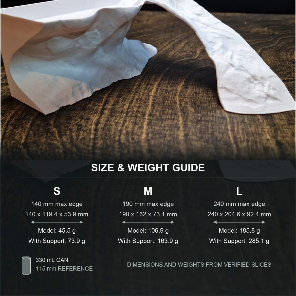 Tidal Basking Aquarium Cave & Aquascape Decor size and weight guide