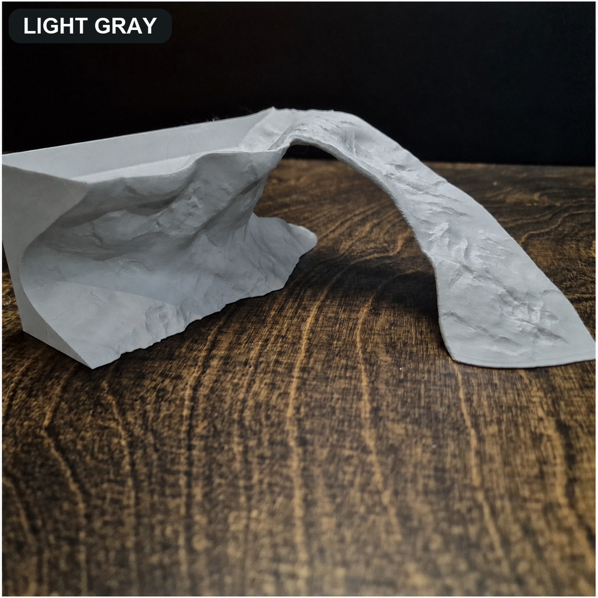 Tidal Basking Aquarium Cave & Aquascape Decor light gray