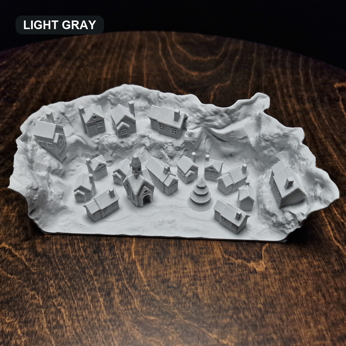 Christmas Town Aquarium Village — sku light gray
