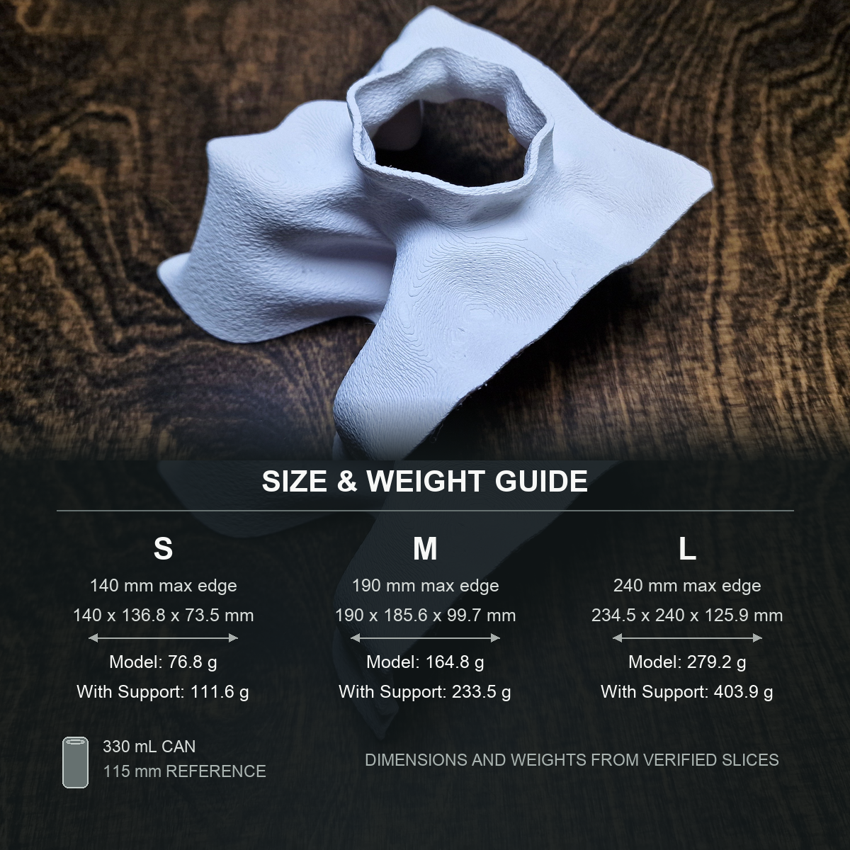FluxDen Aquarium Cave — size weight guide