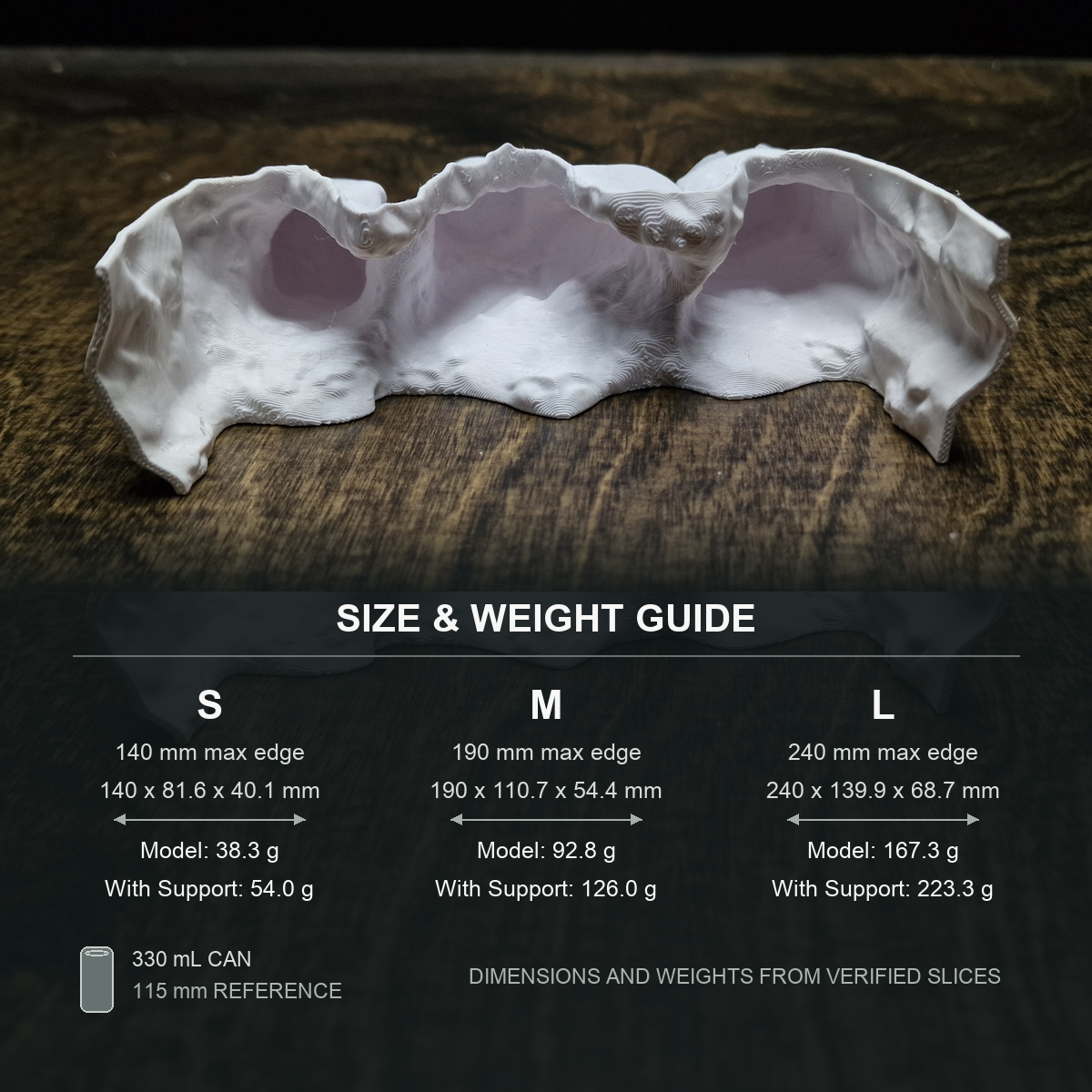 Saltwater Canyon Aquarium Hide — size weight guide