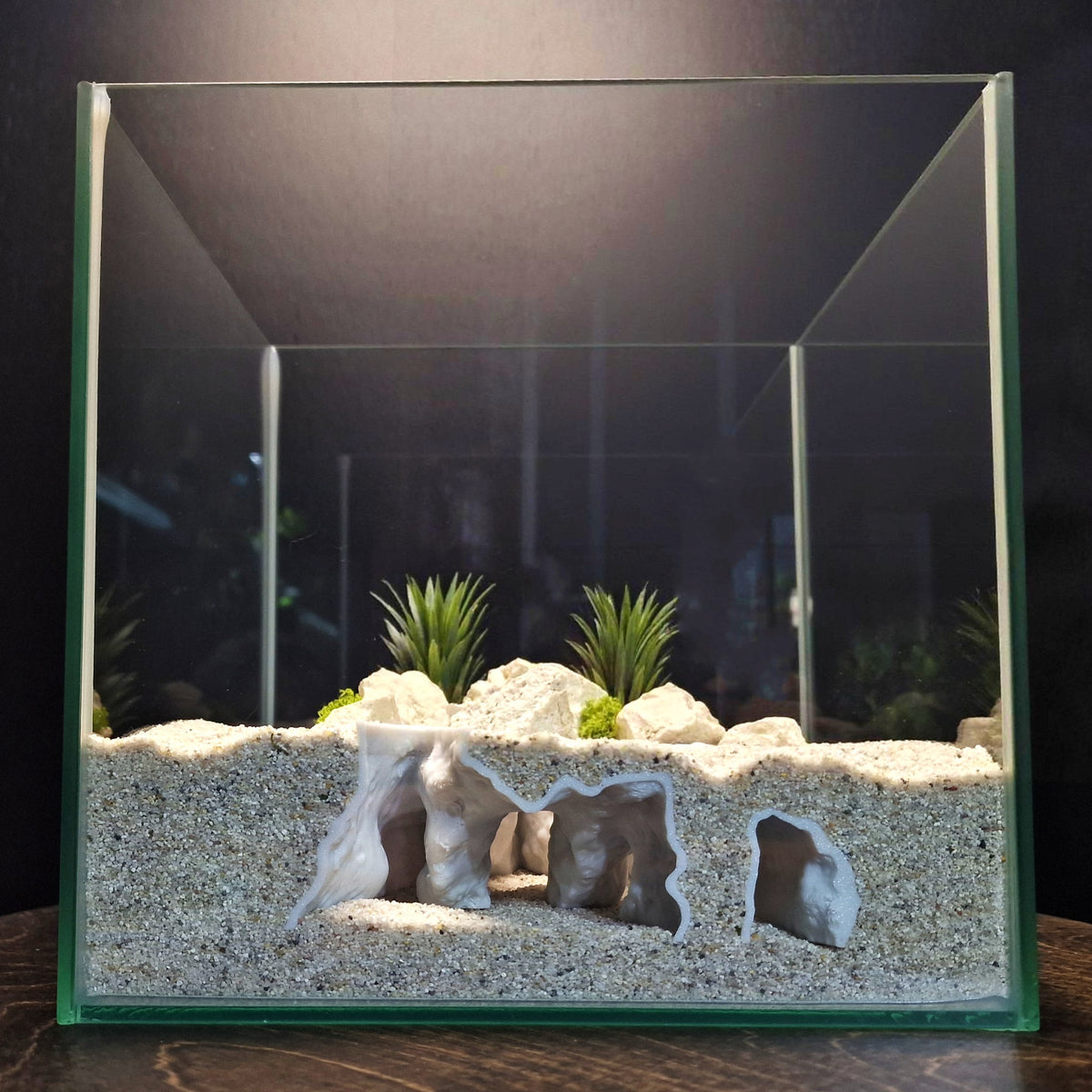 Dune Cove Aquarium Cave & Shrimp Shelter – 3D-Printed Fish Hide