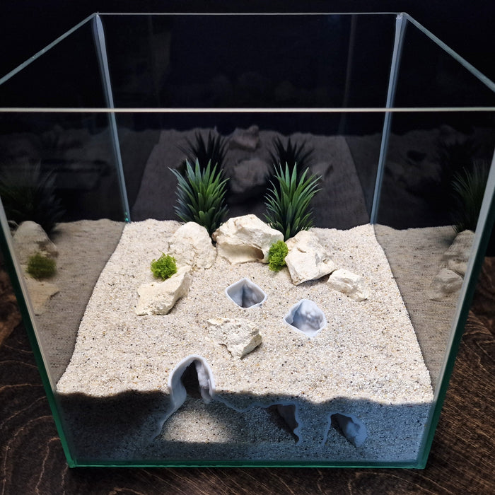 Dune Cove Aquarium Cave & Shrimp Shelter – 3D-Printed Fish Hide