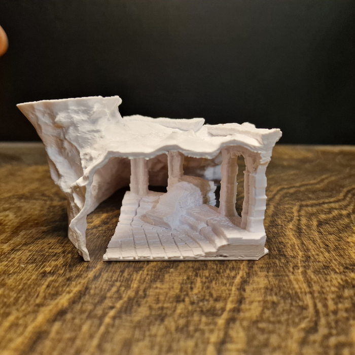 Old Ruins printed aquarium cave