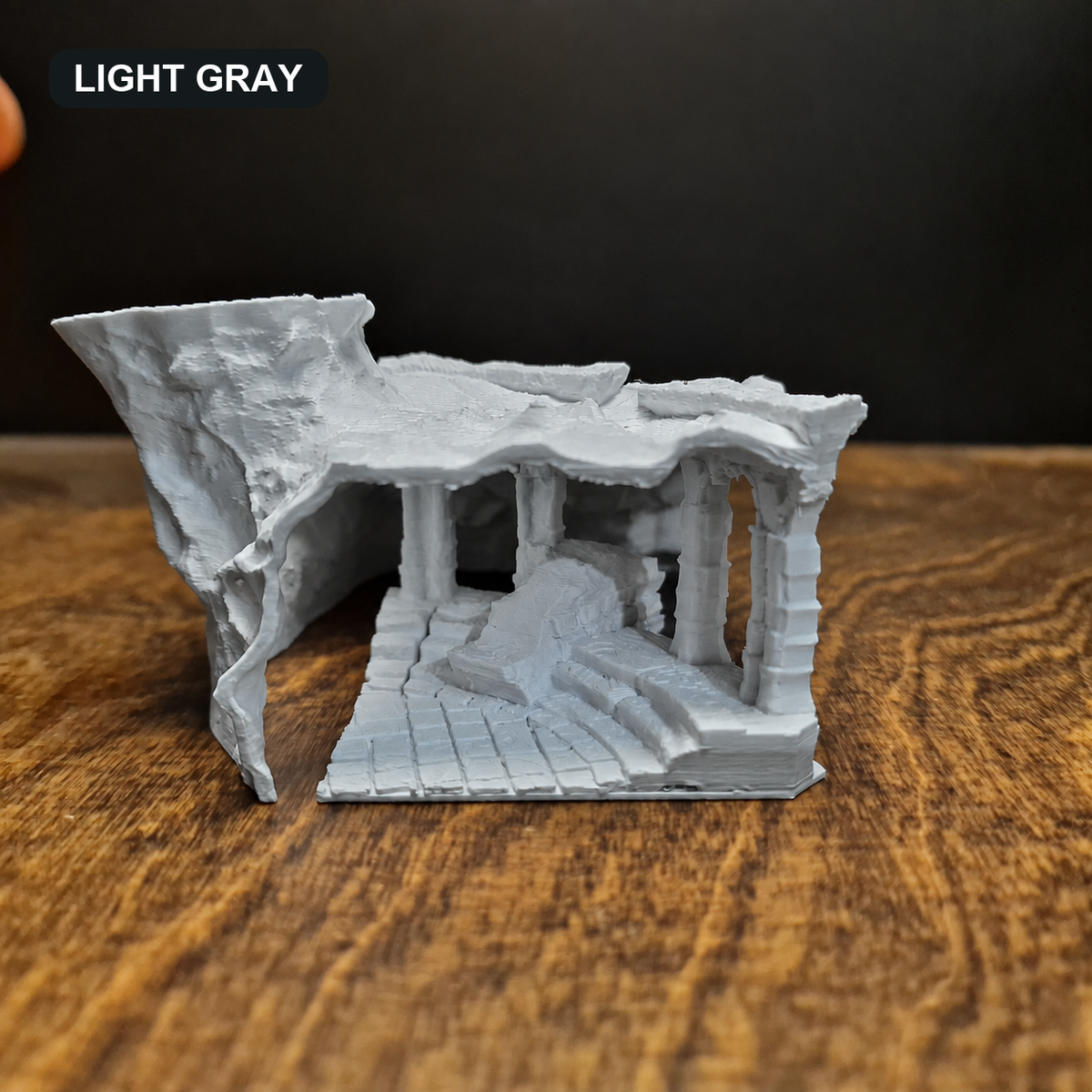 Old Ruins light gray finish