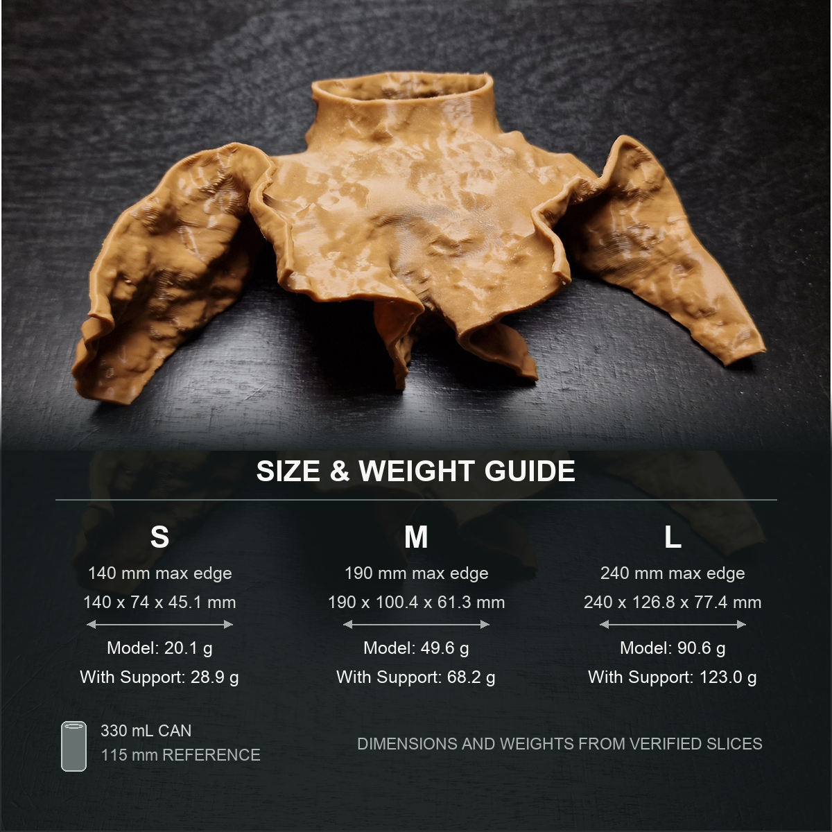 Cave 13 Aquarium Cave & Aquascape Decor size and weight guide