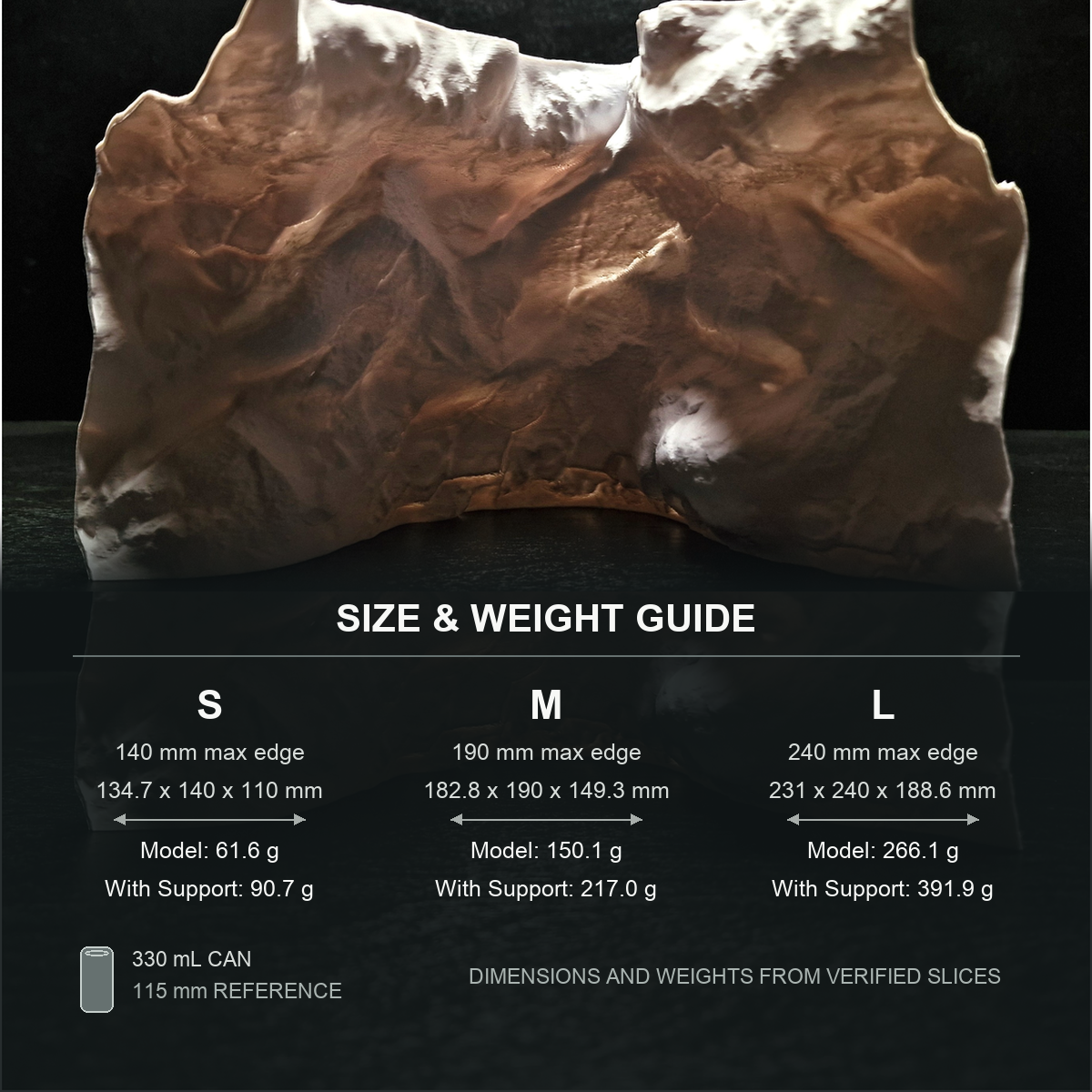 Cave 16 Aquarium Cave & Aquascape Decor size and weight guide