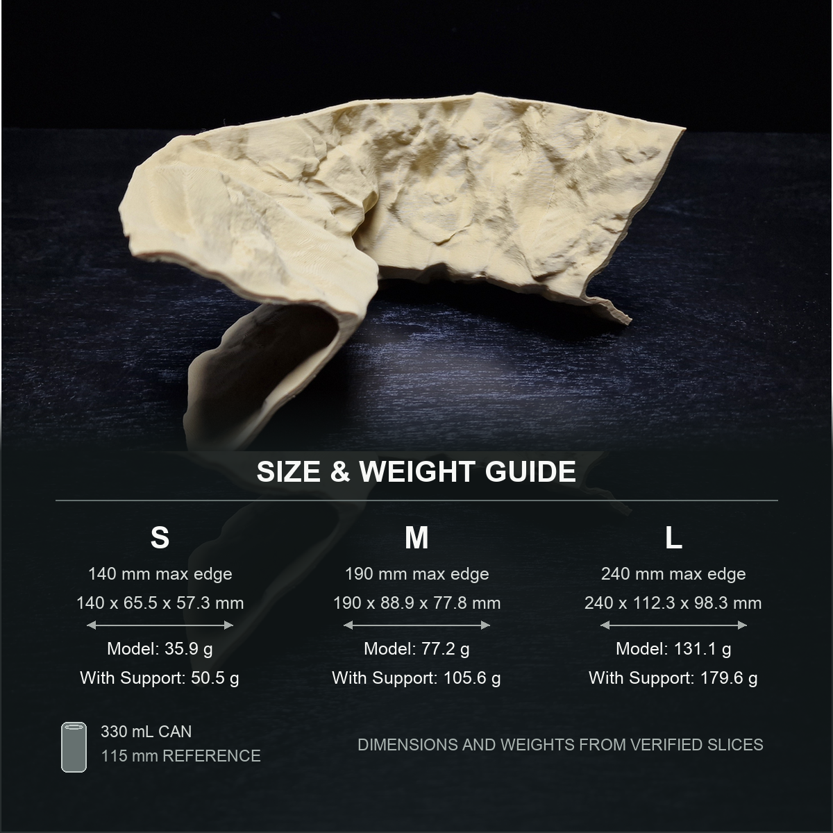 Cave 29 Aquarium Cave & Aquascape Decor size and weight guide