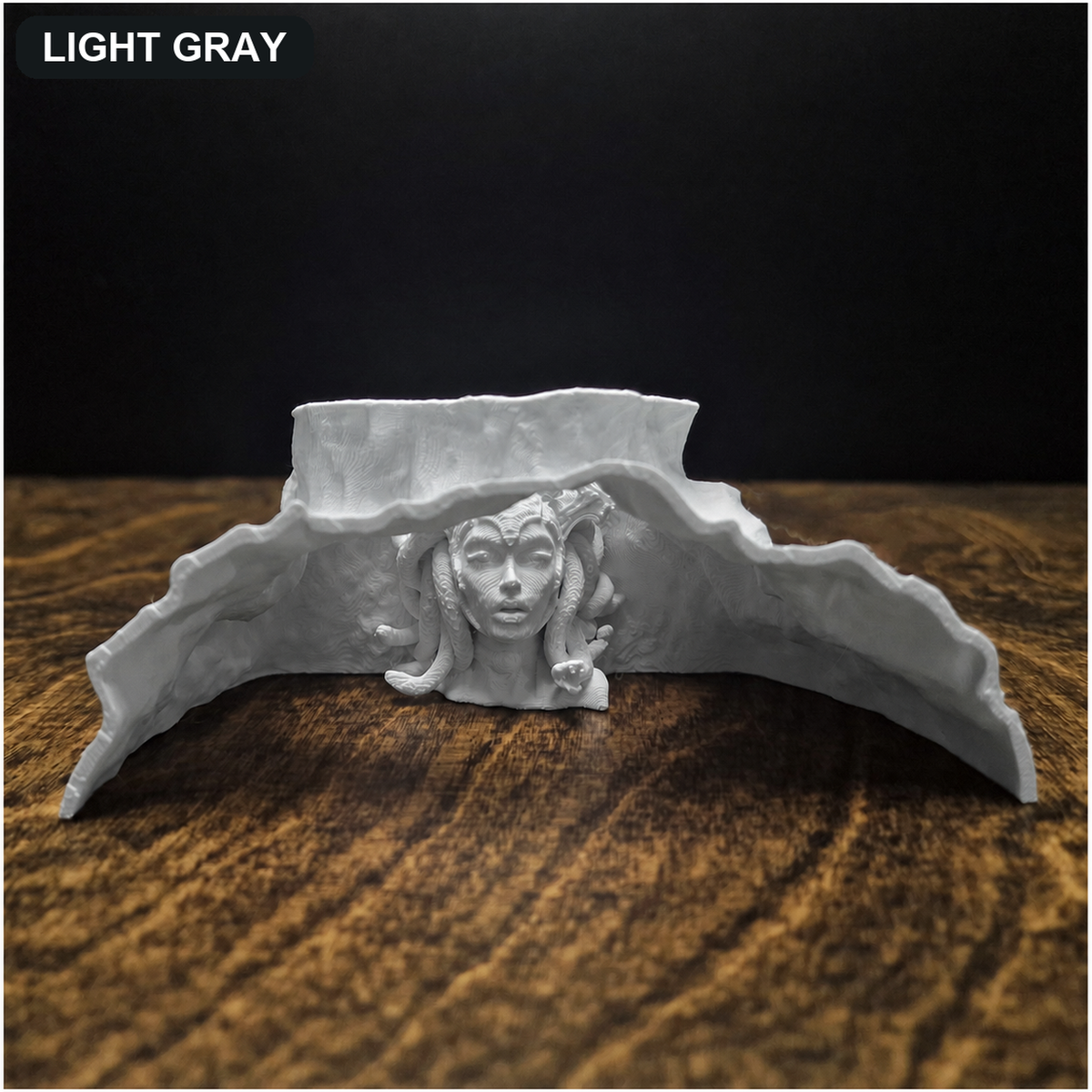 Medusa's Lair Aquarium Cave & Aquascape Decor light gray