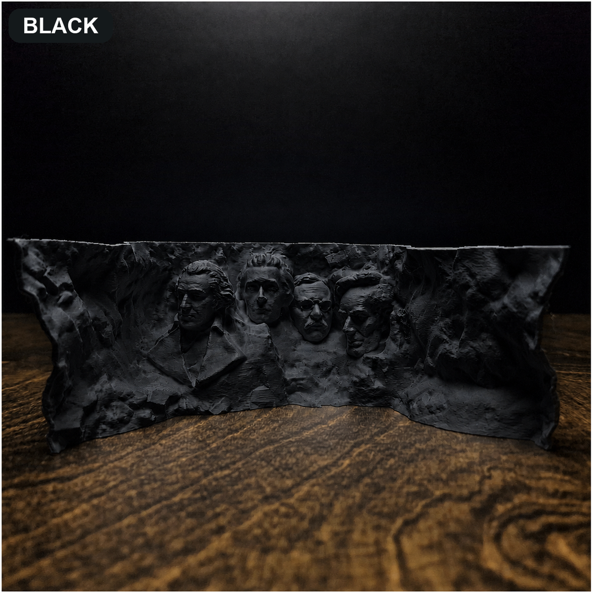 Rushmore Hollow Aquarium Cave & Aquascape Decor black