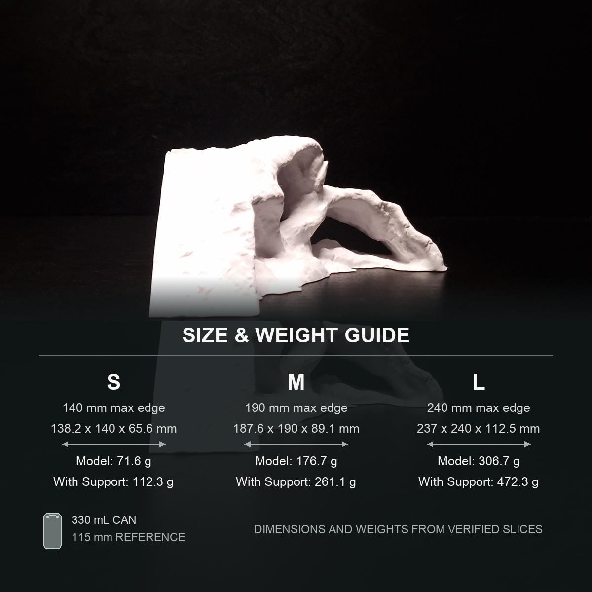 BreezeStone Cave — size weight guide