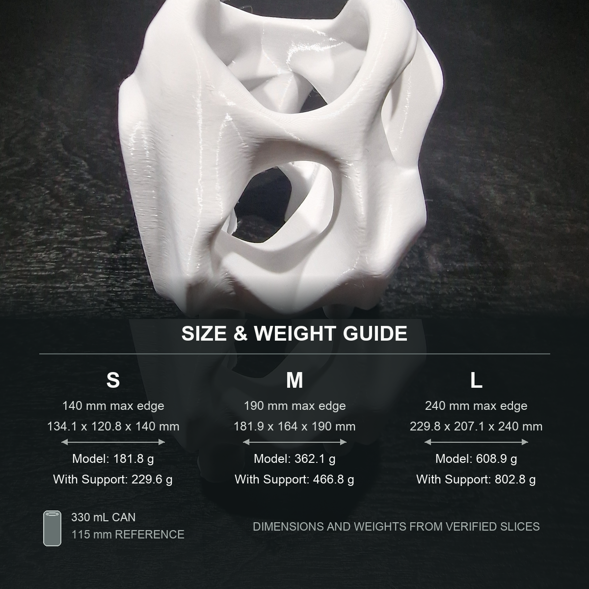 Ciclid Cave Aquarium Hide — size weight guide