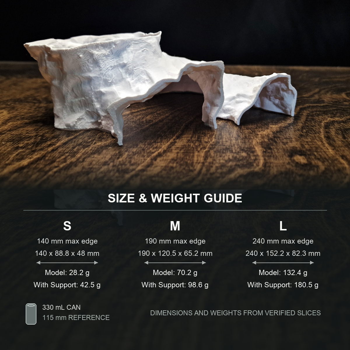 Cosmic Crash — size weight guide