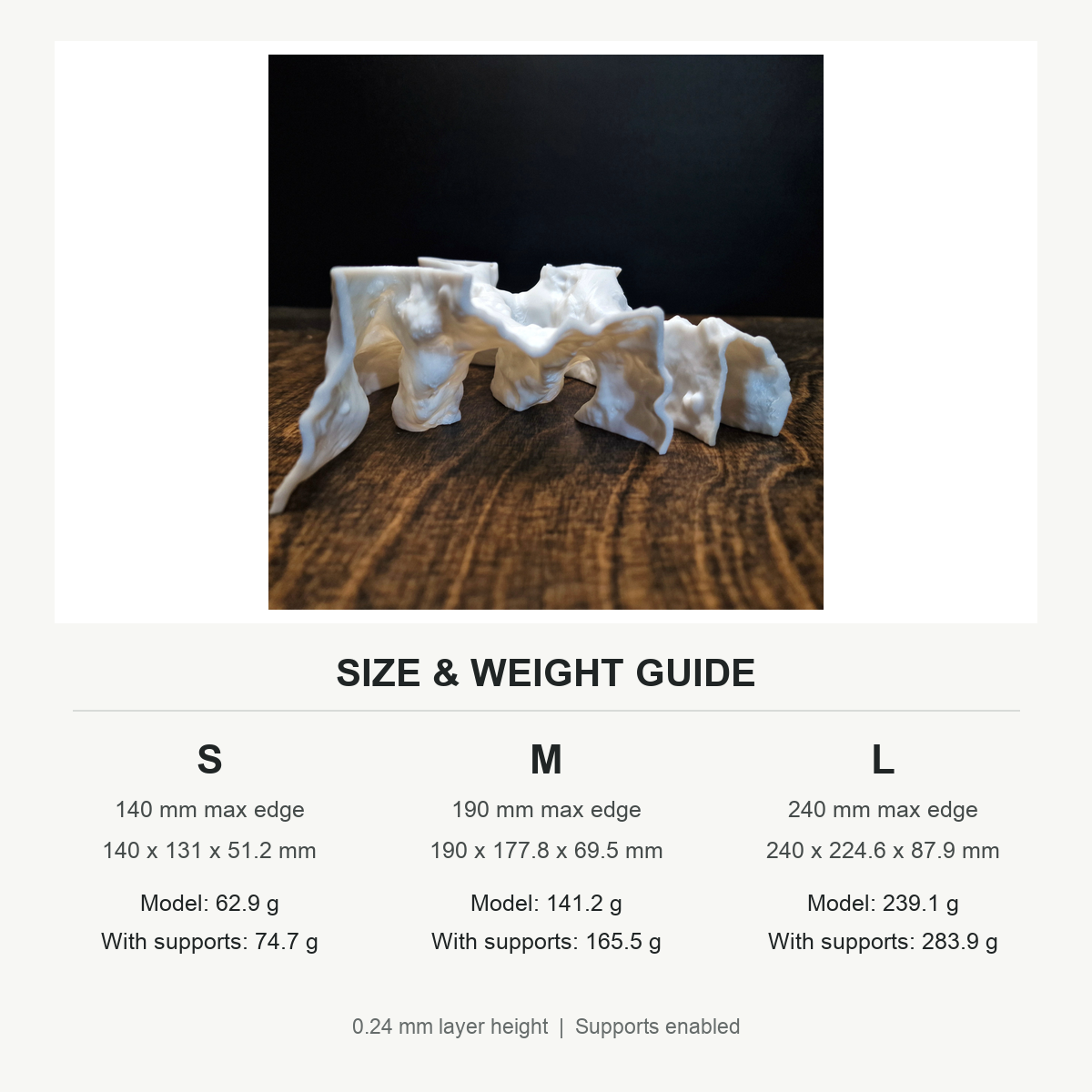 Dune Cove aquarium rockscape size and weight guide