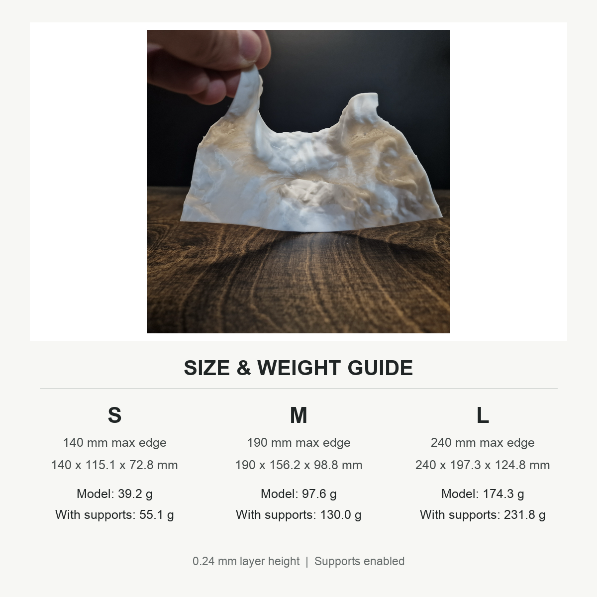 Dune Tide aquarium rockscape size and weight guide