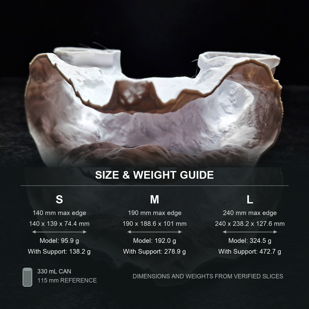 Tideveil Den Aquarium Corner Cave — size weight guide